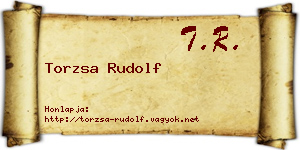 Torzsa Rudolf névjegykártya